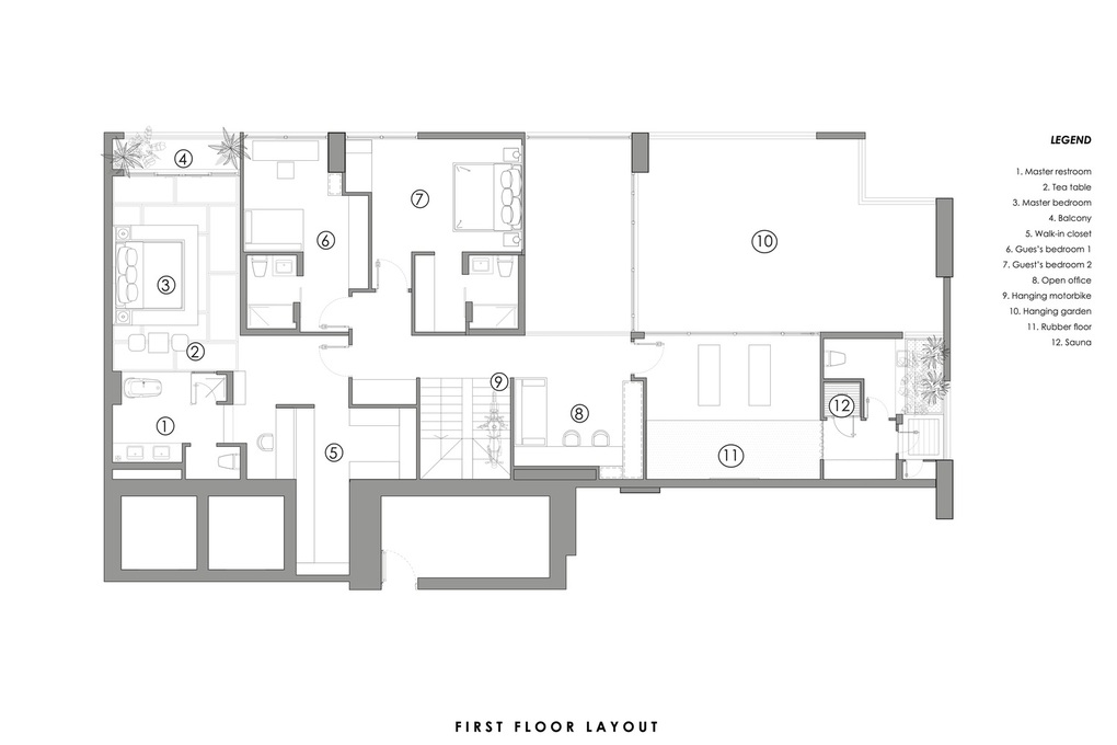 Căn penthouse có nội thất lấy cảm hứng từ resort nhiệt đới tại TPHCM - 12 Căn penthouse có nội thất lấy cảm hứng từ resort nhiệt đới tại TPHCM - 12