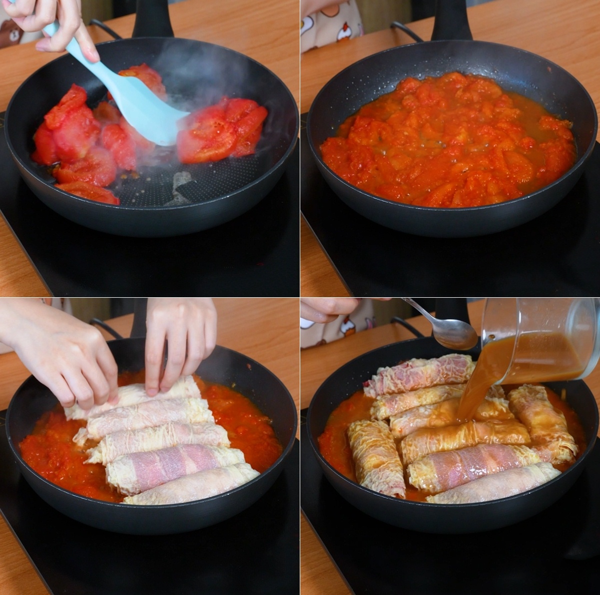 Váng đậu cuộn tôm bò sốt cà mềm ngọt - Ảnh 5. Váng đậu cuộn tôm bò sốt cà mềm ngọt - Ảnh 5.