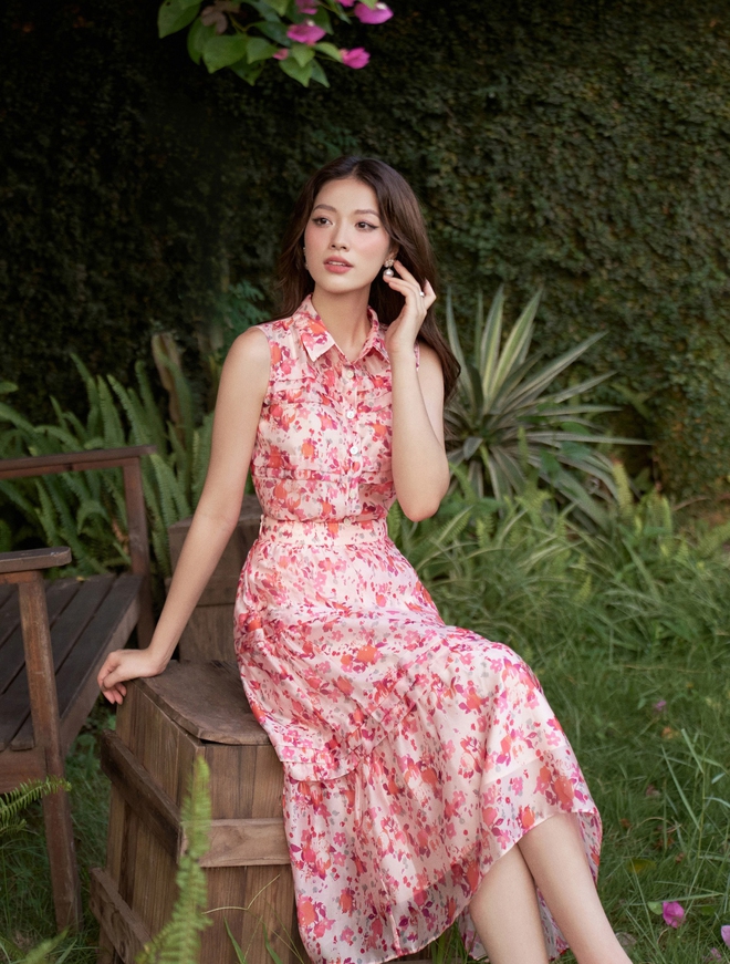 Váy sơ mi, midi chiếm sóng tủ đồ cuối hè- Ảnh 8. Váy sơ mi, midi chiếm sóng tủ đồ cuối hè- Ảnh 8.