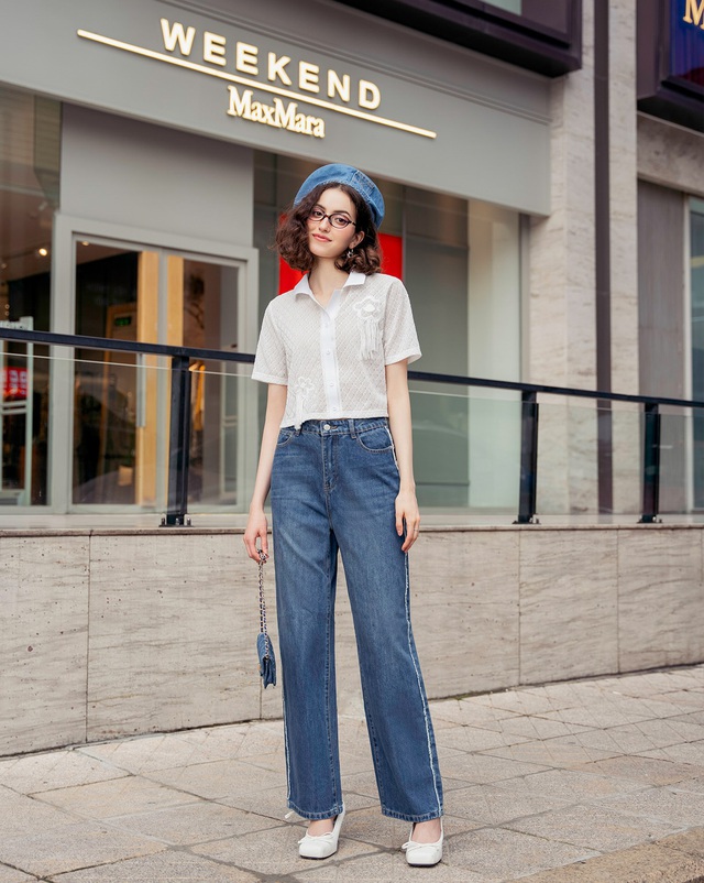 Tôn lên dáng vẻ năng động, khỏe khoắn với những thiết kế từ denim- Ảnh 3. Tôn lên dáng vẻ năng động, khỏe khoắn với những thiết kế từ denim- Ảnh 3.
