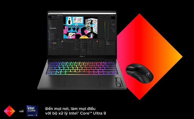 Trải nghiệm gaming sáng tạo với HP OMEN cùng bộ xử lý Intel® Core™ Ultra 9- Ảnh 4. Trải nghiệm gaming sáng tạo với HP OMEN cùng bộ xử lý Intel® Core™ Ultra 9- Ảnh 4.