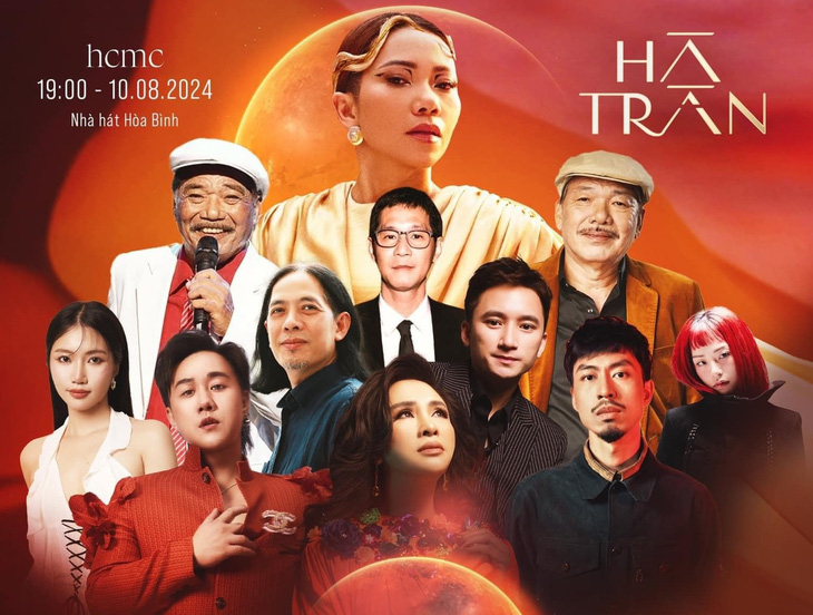Hà Trần và dàn khách mời dự kiến trong đêm nhạc ở TP.HCM ngày 10-8 - Ảnh: NVCC Hà Trần hủy hai đêm nhạc vì 'không đủ năng lực tài chính', khán giả xót xa- Ảnh 3.