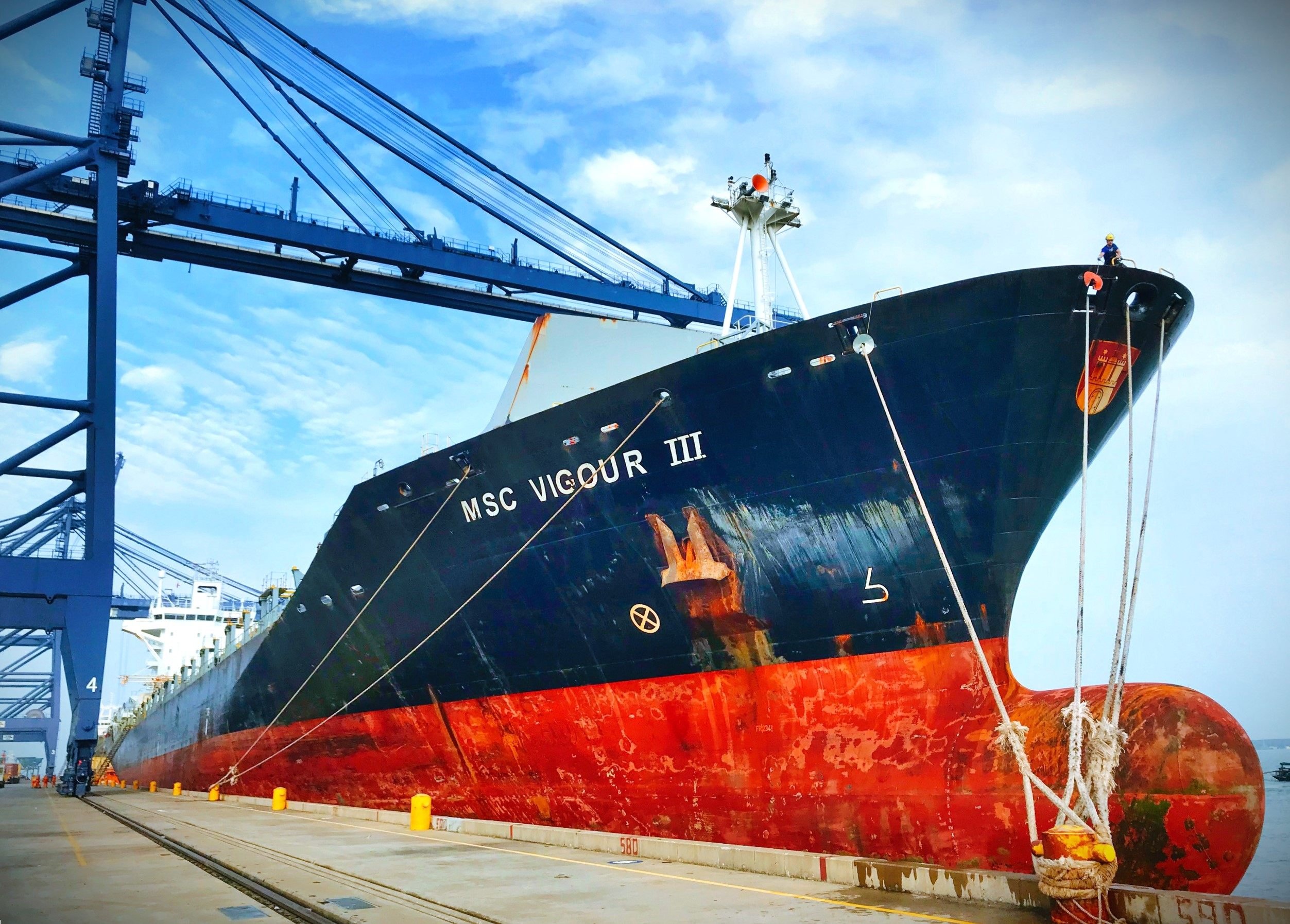 Cảng SSIT đón tàu tuyến dịch vụ nội Á mới của hãng tàu container lớn nhất thế giới- Ảnh 1. Cảng SSIT đón tàu tuyến dịch vụ nội Á mới của hãng tàu container lớn nhất thế giới- Ảnh 1.