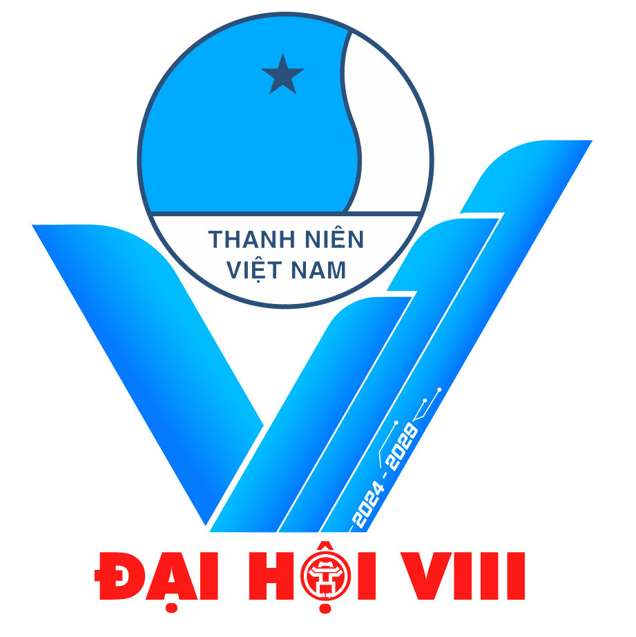 Công bố biểu trưng, ca khúc Đại hội Hội Liên hiệp thanh niên Việt Nam thành phố Hà Nội- Ảnh 1. Biểu trưng Đại hội Hội Liên hiệp thanh niên Việt Nam thành phố Hà Nội lần thứ VIII