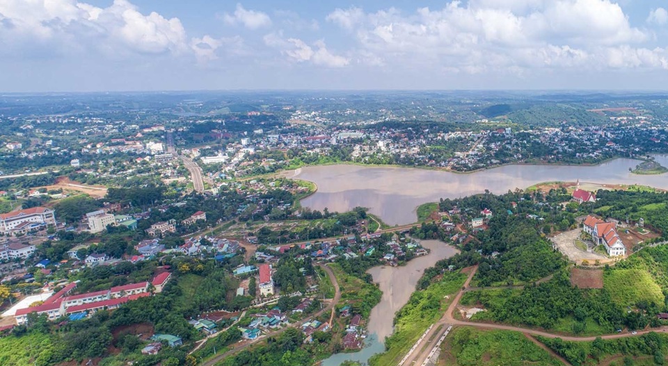 Một góc thành phố Gia Nghĩa, tỉnh Đắk Nông..