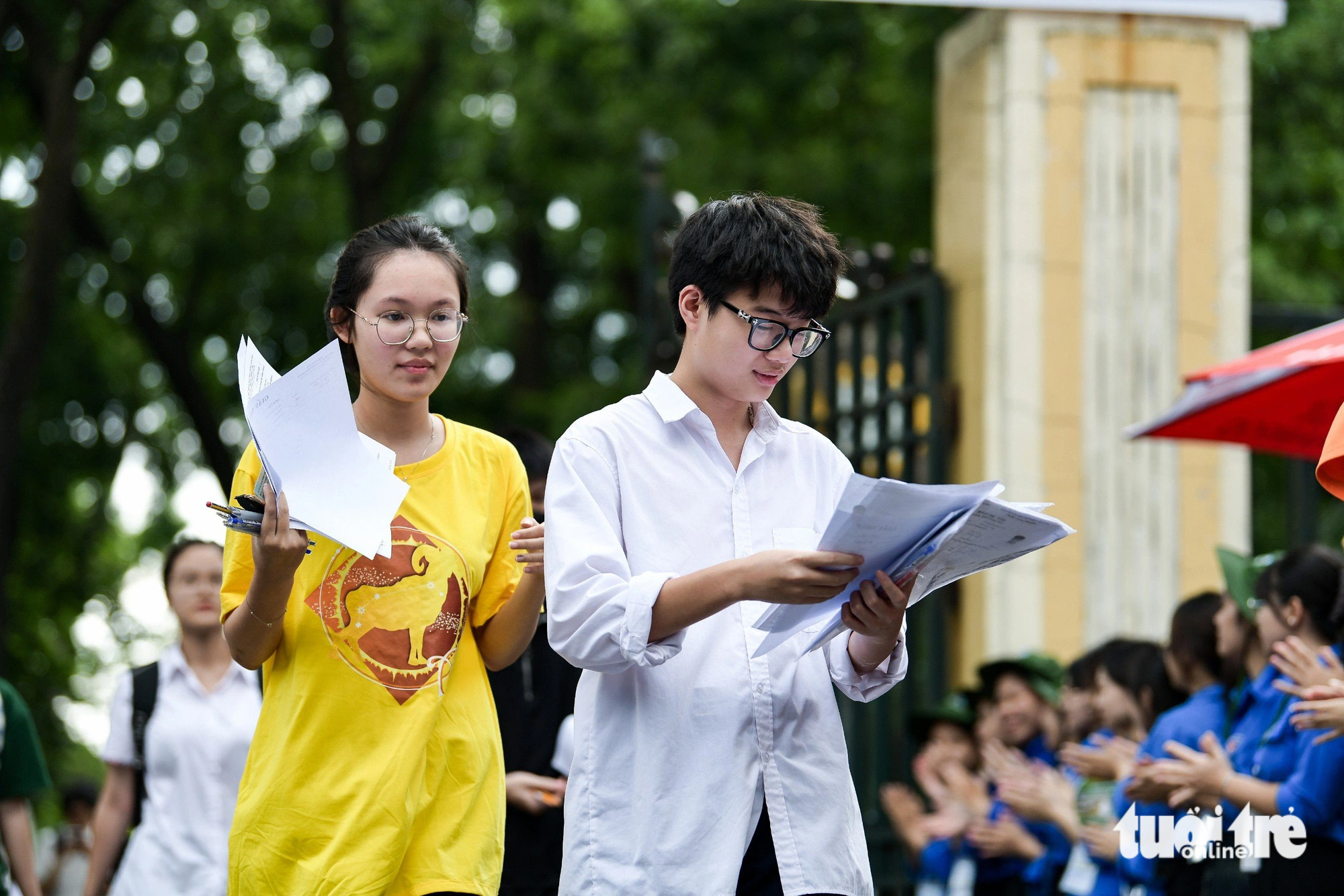 Điểm sàn Học viện Báo chí và Tuyên truyền cao nhất 25, thêm hạnh kiểm khá- Ảnh 1. Thí sinh tham dự kỳ thi tốt nghiệp THPT năm 2024 - Ảnh: NAM TRẦN