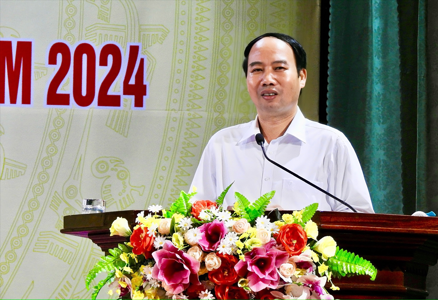 Bí thư Huyện uỷ Đồng Hỷ Nguyễn Văn Ngọc phát biểu tại Chương trình Bí thư Huyện uỷ Đồng Hỷ Nguyễn Văn Ngọc phát biểu tại Chương trình