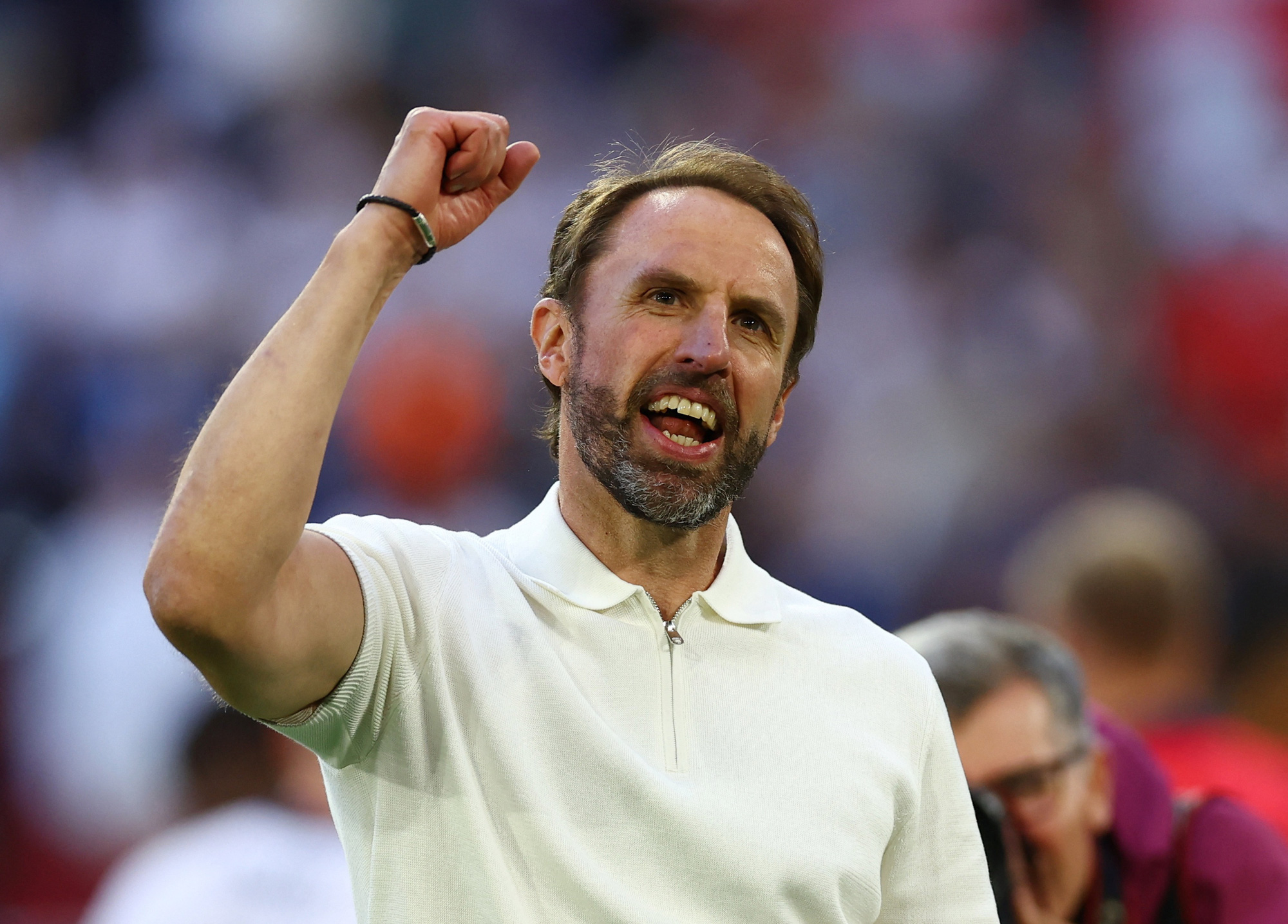 HLV Southgate được phong tước Hiệp sĩ trước trận bán kết Euro 2024- Ảnh 1. HLV Gareth Southgate nhận tin vui trước thềm bán kết Euro 2024 - Ảnh: REUTERS