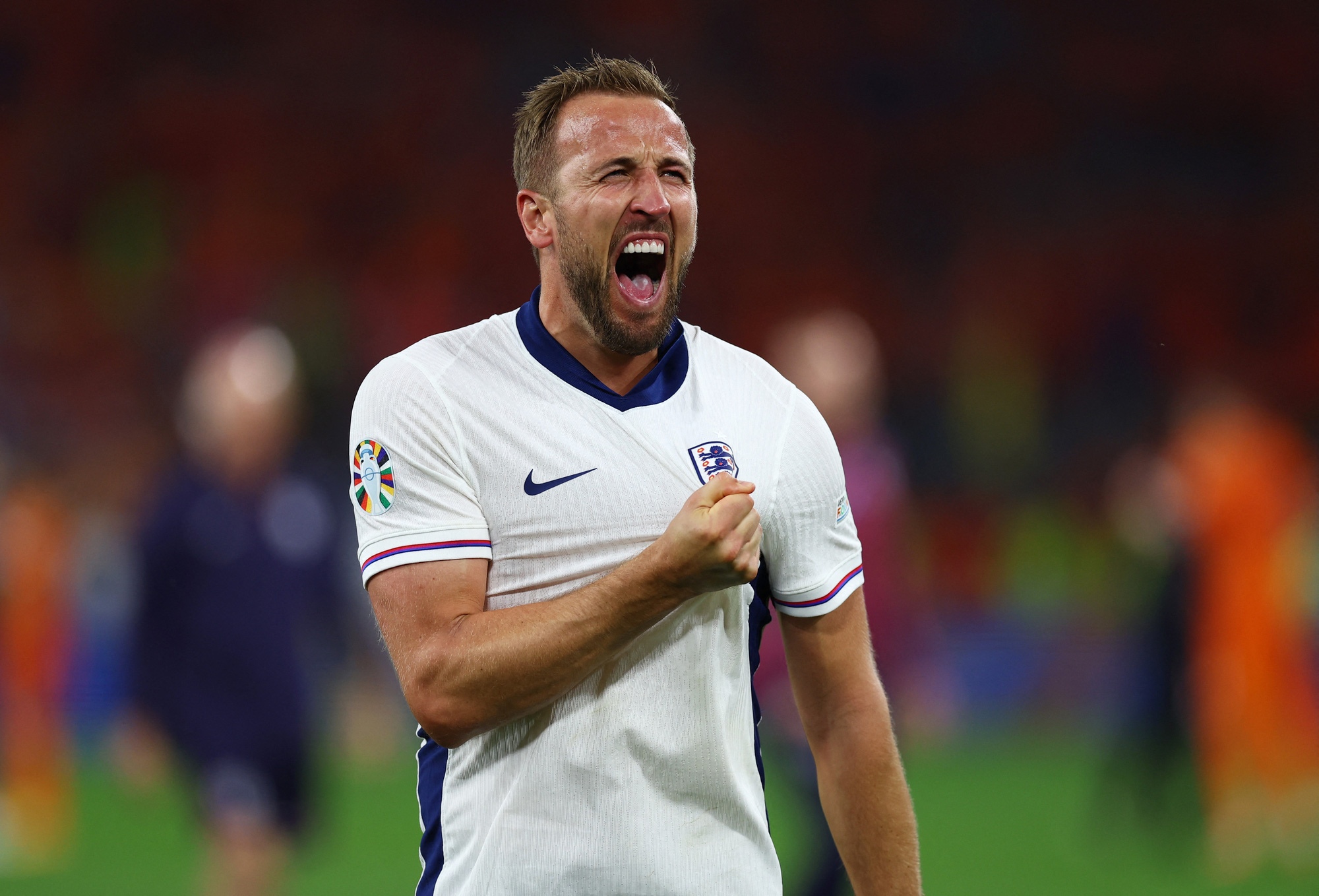 Harry Kane muốn đánh đổi mọi thứ để vô địch Euro 2024- Ảnh 1. Harry Kane quyết tâm đưa tuyển Anh vô địch Euro 2024 - Ảnh: REUTERS