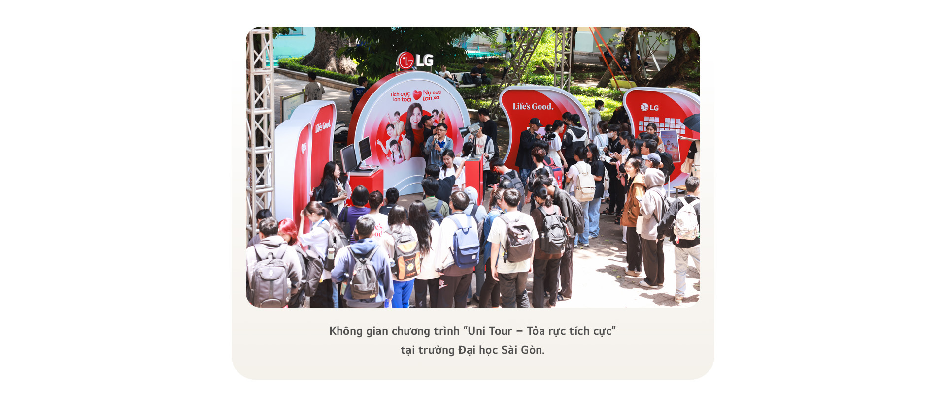LG cùng Gen Z chung tay lan tỏa tinh thần tích cực - Ảnh 1. LG cùng Gen Z chung tay lan tỏa tinh thần tích cực - Ảnh 1.