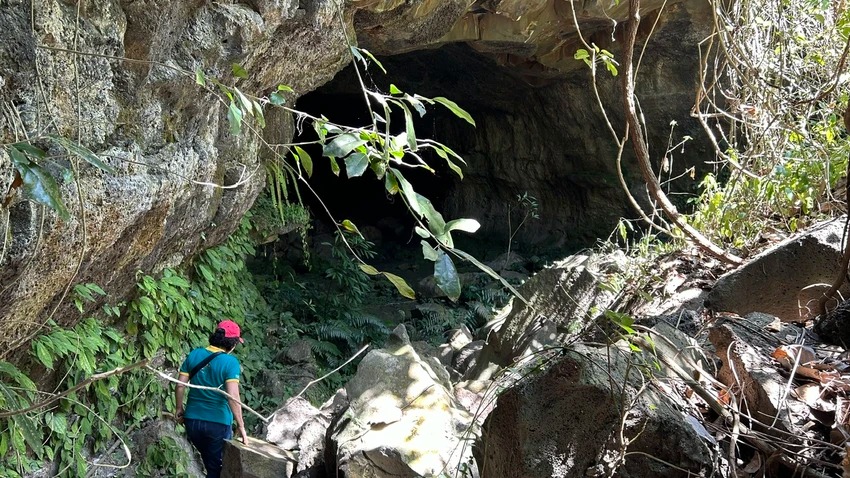 Một hang đá hut hút ở Đắk Nông chứa di cốt người tiền sử cổ xưa, xuất lộ hiện vật cổ lạ mắt- Ảnh 1. Một hang đá hut hút ở Đắk Nông chứa di cốt người tiền sử cổ xưa, xuất lộ hiện vật cổ lạ mắt- Ảnh 1.