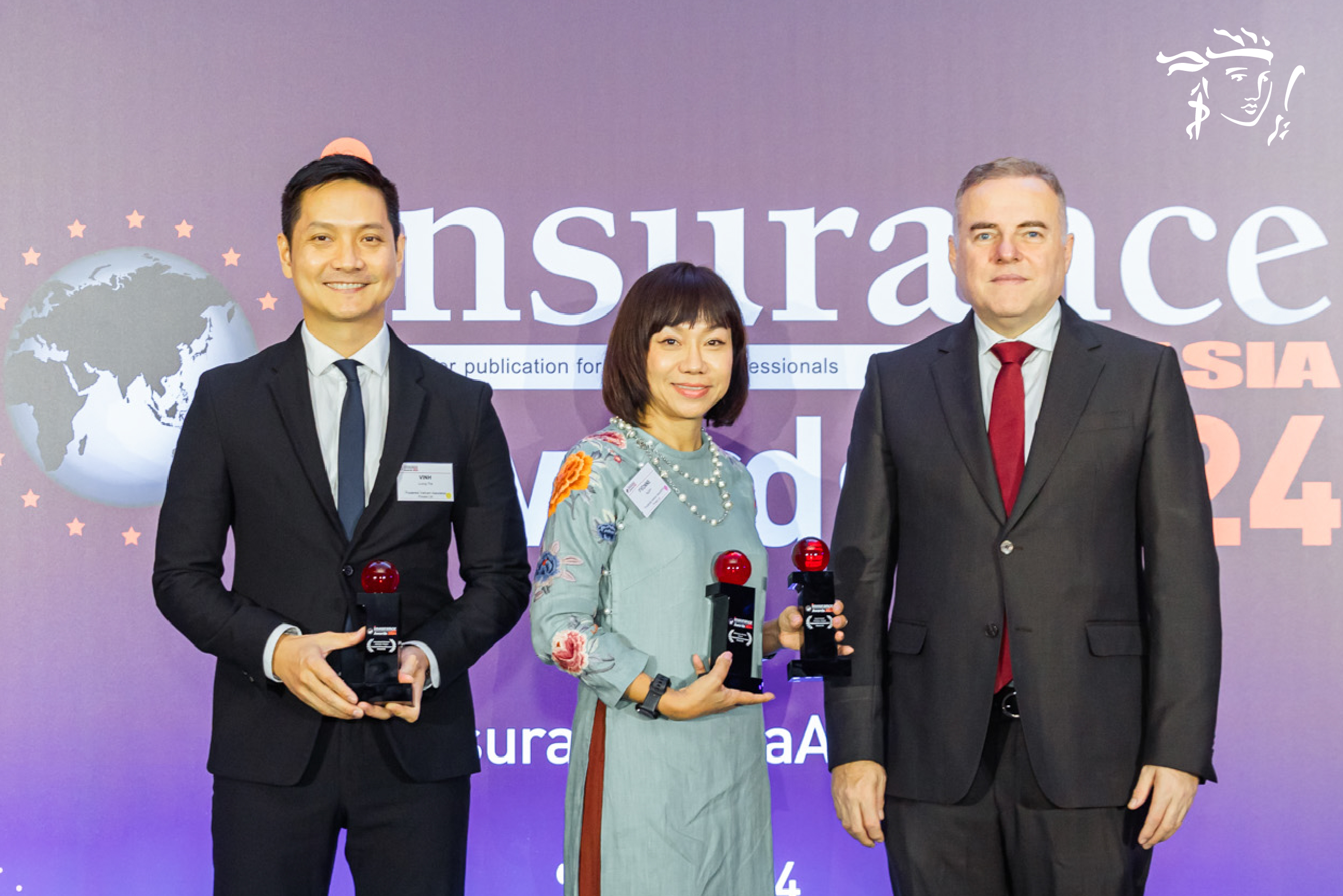 Prudential “gặt” hat-trick tại lễ trao giải Insurance Asia Awards 2024- Ảnh 1. Prudential “gặt” hat-trick tại lễ trao giải Insurance Asia Awards 2024- Ảnh 1.