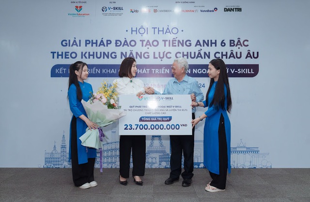 “Quỹ phát triển đề án ngoại ngữ V-Skill” hỗ trợ 55% học phí IELTS/Giao tiếp và luyện thi Vstep, Aptis trực tuyến - Ảnh 2. “Quỹ phát triển đề án ngoại ngữ V-Skill” hỗ trợ 55% học phí IELTS/Giao tiếp và luyện thi Vstep, Aptis trực tuyến - Ảnh 2.