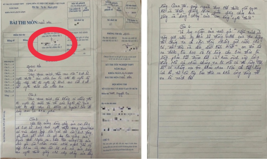 Thí sinh tố mất 20 phút làm bài môn văn do giám thị ký nhầm, Sở nói gì? - 1 Thí sinh tố mất 20 phút làm bài môn văn do giám thị ký nhầm, Sở nói gì? - 1