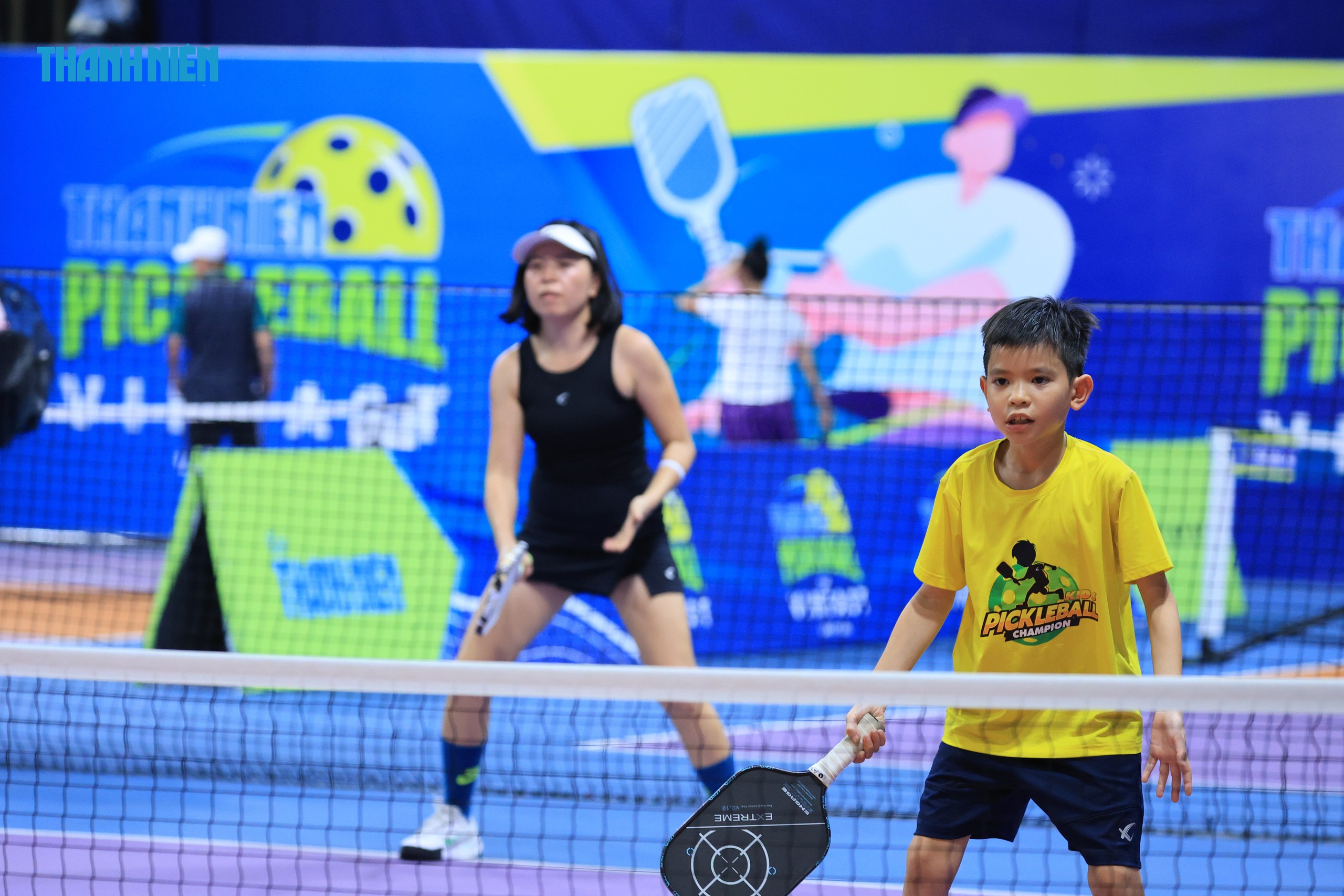 Thích thú với VĐV 'nhỏ nhưng có võ' tại giải Pickleball Thanh Niên - Cúp VINFAST- Ảnh 1. Thích thú với VĐV 'nhỏ nhưng có võ' tại giải Pickleball Thanh Niên - Cúp VINFAST- Ảnh 1.