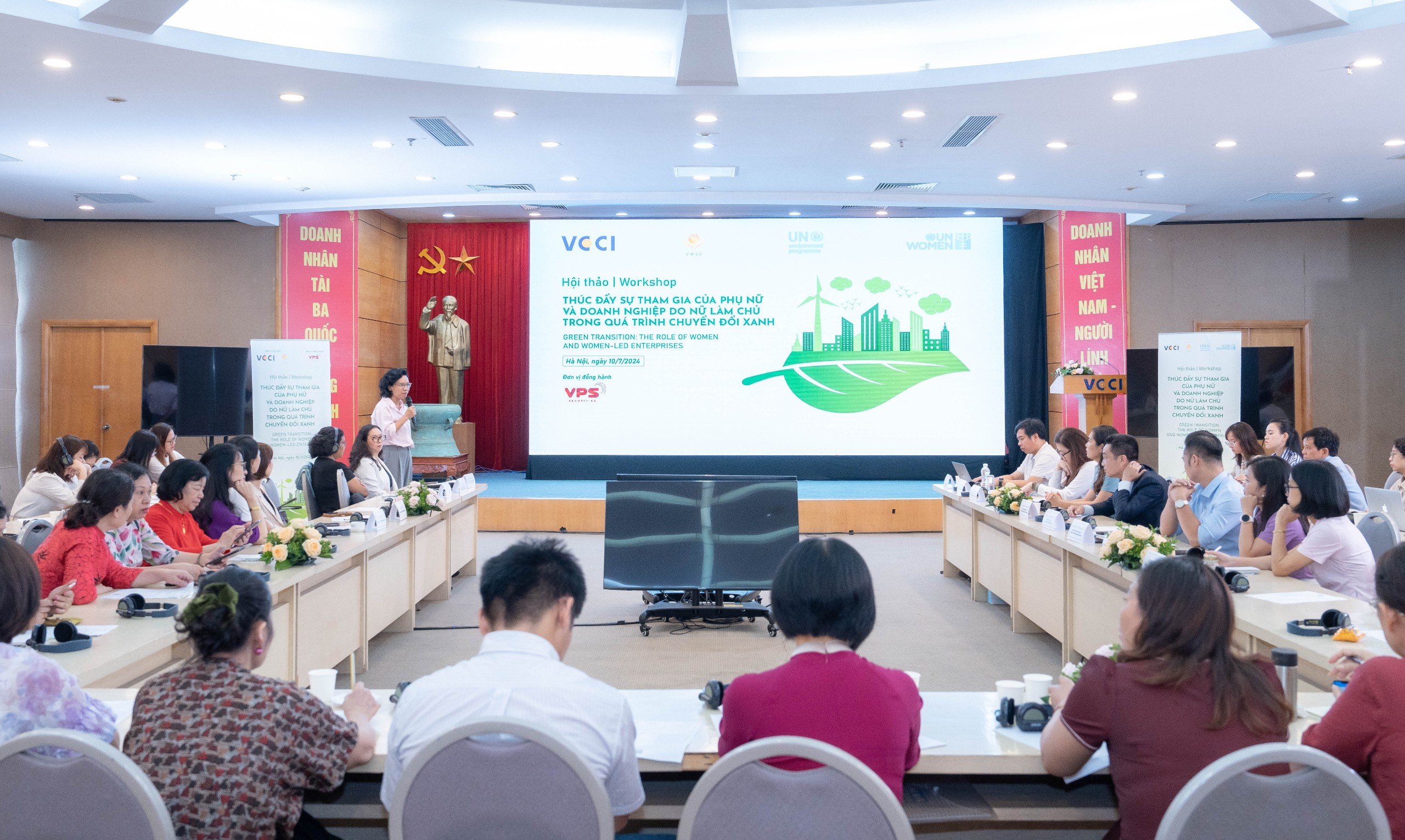 Thúc đẩy sự tham gia của phụ nữ và doanh nghiệp do nữ làm chủ trong quá trình chuyển đổi xanh- Ảnh 1. Thúc đẩy sự tham gia của phụ nữ và doanh nghiệp do nữ làm chủ trong quá trình chuyển đổi xanh- Ảnh 1.