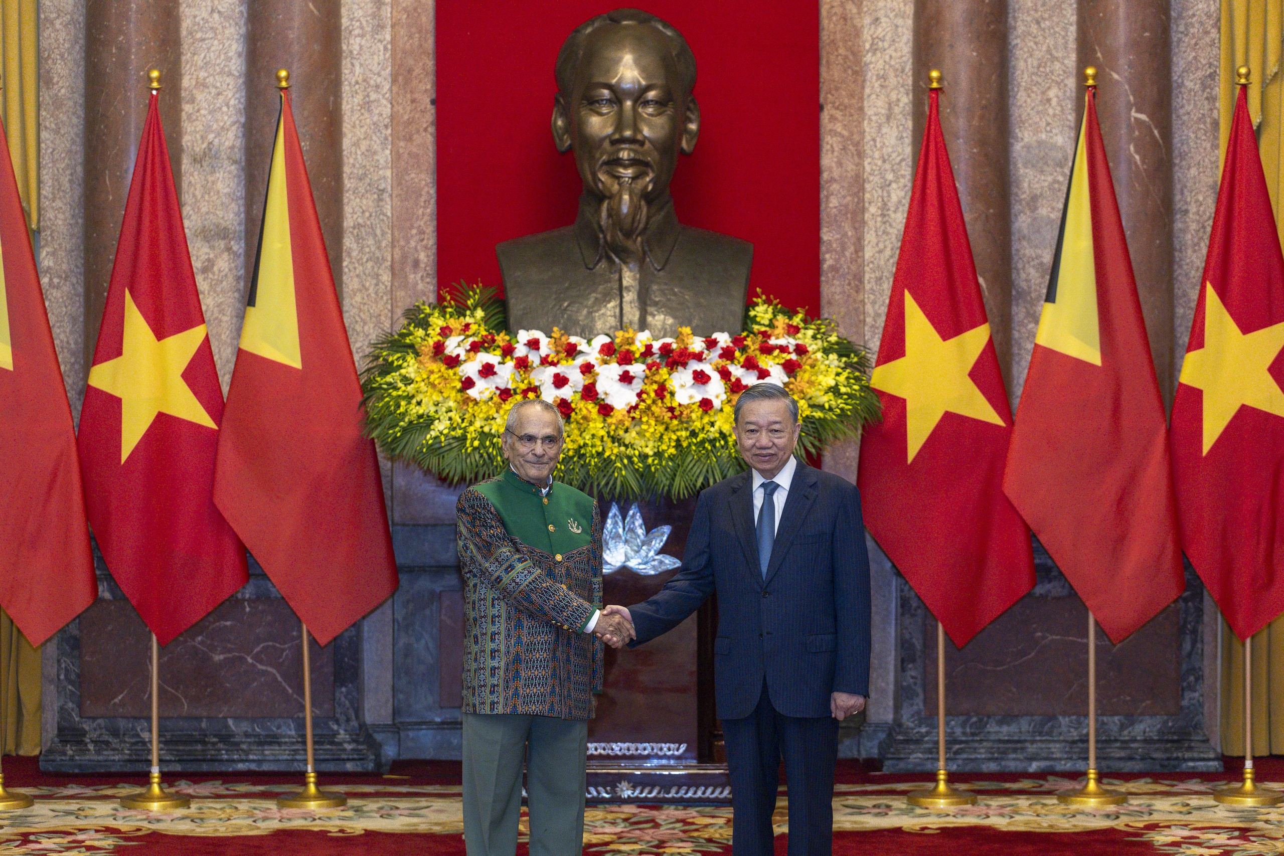 Lễ đón Tổng thống Timor-Leste thăm cấp nhà nước tới Việt Nam- Ảnh 4. Lễ đón Tổng thống Timor-Leste thăm cấp nhà nước tới Việt Nam- Ảnh 4.