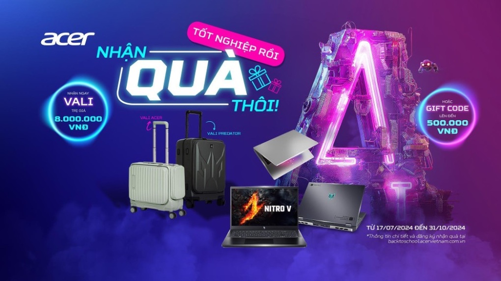 Acer ưu đãi mùa tựu trường với chương trình Tốt nghiệp rồi - nhận quà thôi - 4 Acer ưu đãi mùa tựu trường với chương trình Tốt nghiệp rồi - nhận quà thôi - 4
