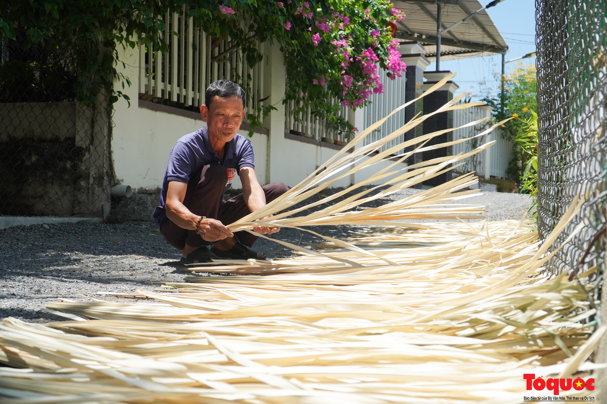 Độc đáo những chiếc quạt làm bằng lá buông - Ảnh 5. Độc đáo những chiếc quạt làm bằng lá buông - Ảnh 5.