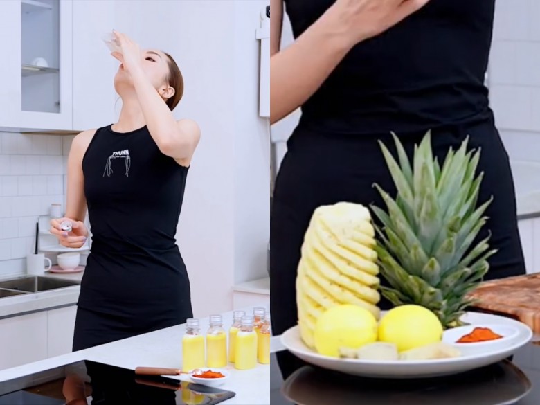 Kỳ Duyên công bố loại nước uống giữ bụng phẳng, eo săn chắc- Ảnh 12. Kỳ Duyên công bố loại nước uống giữ bụng phẳng, eo săn chắc- Ảnh 12.