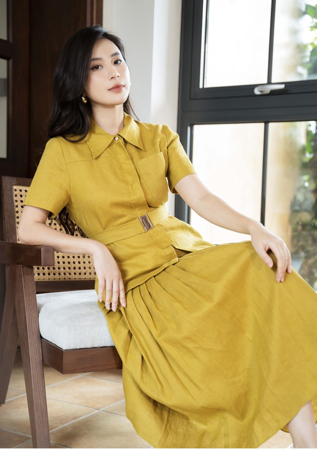 Váy suông từ linen, cotton thành xu hướng hot- Ảnh 5. Váy suông từ linen, cotton thành xu hướng hot- Ảnh 5.