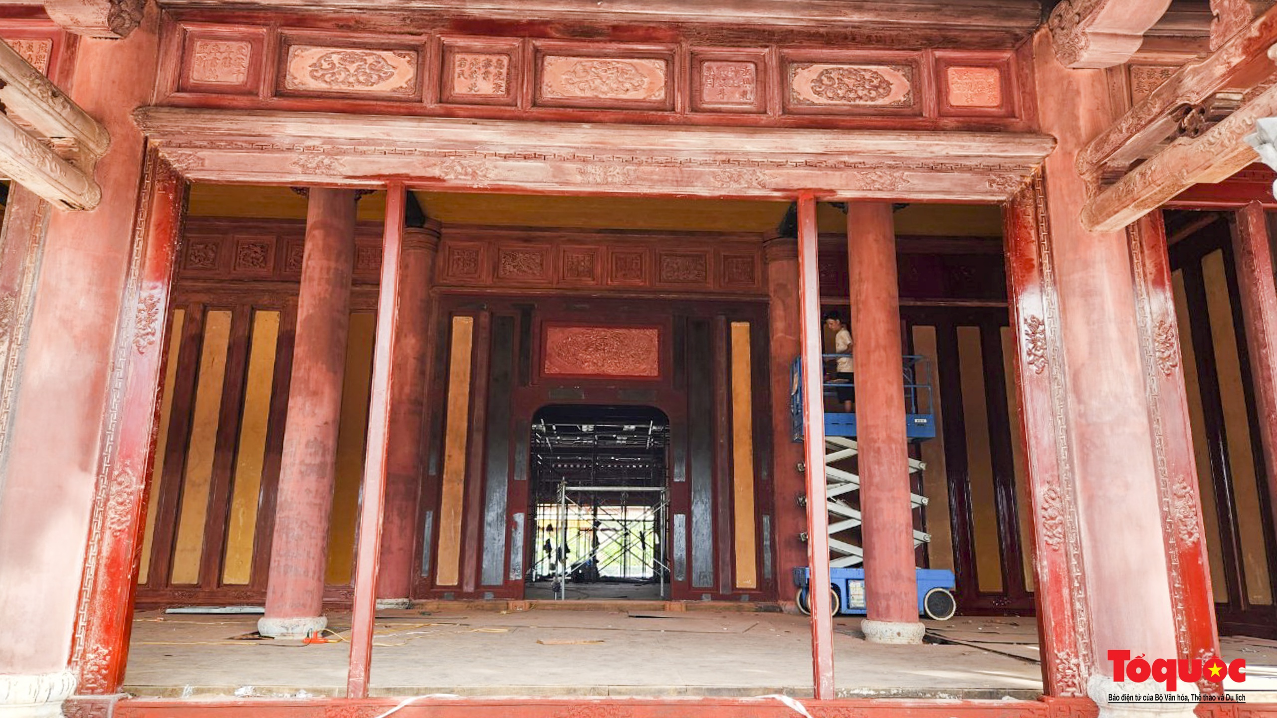 Diện mạo điện Thái Hòa sau gần 3 năm "đại trùng tu" - Ảnh 4. Diện mạo điện Thái Hòa sau gần 3 năm "đại trùng tu" - Ảnh 4.