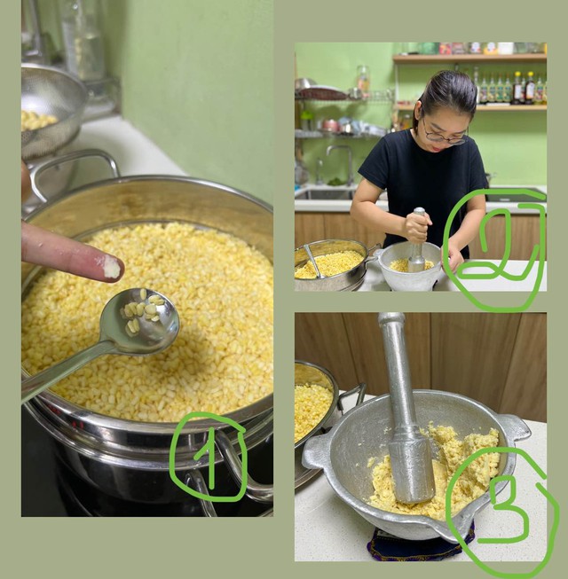 Cách làm xôi cốm sen dừa thơm phức chuẩn món quà thu Hà Nội- Ảnh 7. Cách làm xôi cốm sen dừa thơm phức chuẩn món quà thu Hà Nội- Ảnh 7.