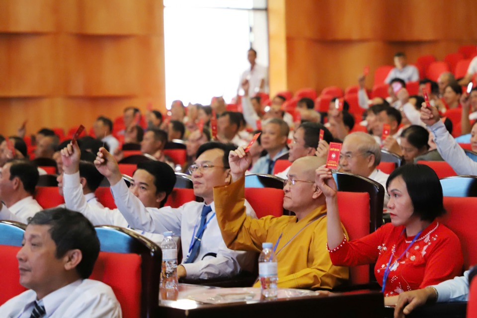 Đại biểu các chức sắc tôn giáo tham dự Đại hội.