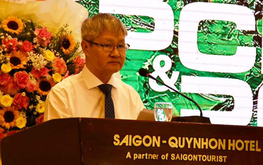 Phó Chủ tịch VCCI Võ Tân Thành: VCCI kiên trì thúc đẩy cải thiện môi trường đầu tư kinh doanh. Ảnh: Xuân Nhàn.