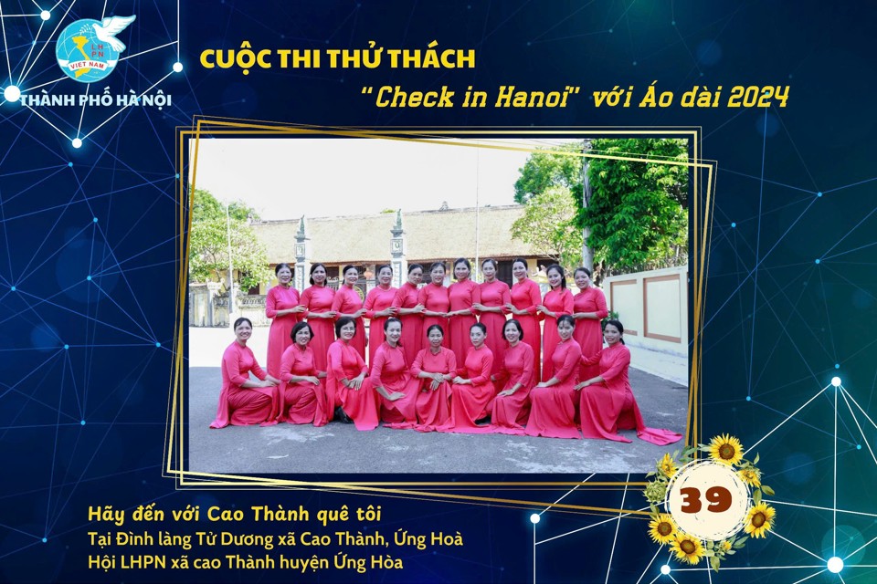 Hình ảnh tham dự cuộc thi Thử thách “Check in Hanoi”