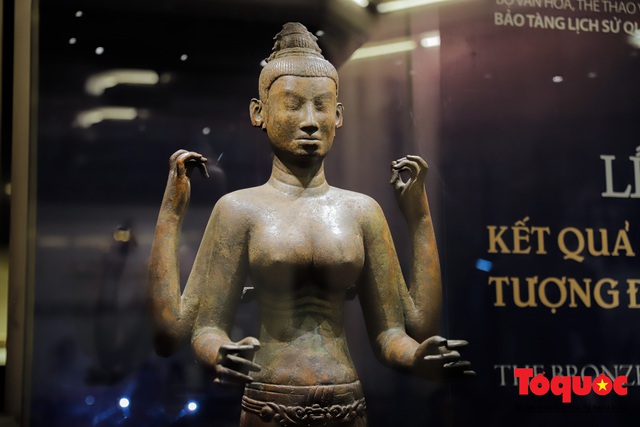 Tượng đồng Nữ thần Durga- cổ vật tiêu biểu, quý hiếm của văn hóa Champa hồi hương - Ảnh 3. Tượng đồng Nữ thần Durga- cổ vật tiêu biểu, quý hiếm của văn hóa Champa hồi hương - Ảnh 3.