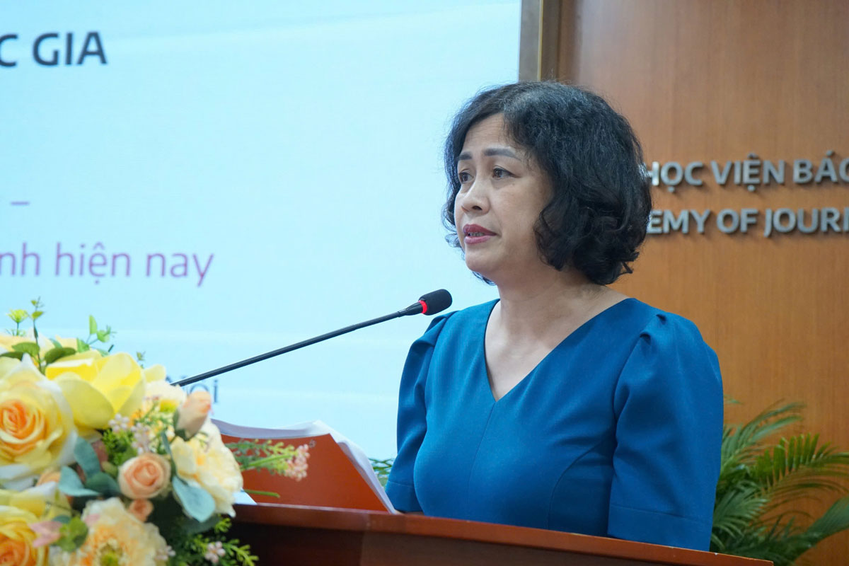 PGS.TS Đỗ Thị Quyên - Chủ tịch Hội đồng trường, Đại học Văn hóa Hà Nội. Ảnh:
