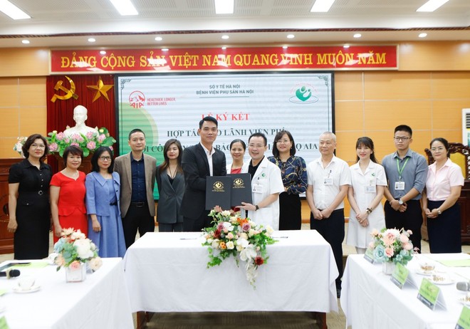 Lễ ký thỏa thuận hợp tác bảo lãnh viện phí giữa Bệnh viện Phụ sản Hà Nội và AIA Việt Nam Lễ ký thỏa thuận hợp tác bảo lãnh viện phí giữa Bệnh viện Phụ sản Hà Nội và AIA Việt Nam