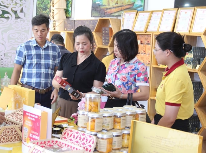 2-001815_841-001816.jpg Đoàn công tác trao đổi cùng lãnh đạo Công ty Cổ phần Ong Tam Đảo (Honeco) về cơ hội thị trường của sản phẩm từ mật ong. Ảnh: Trung Quân.