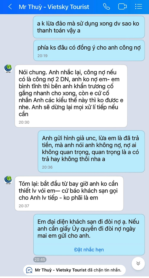 Công ty V.I.ET S.K.Y bị tố quỵt tiền nhiều khách sạn, nhà hàng ở Nha Trang- Ảnh 1. Công ty V.I.ET S.K.Y bị tố quỵt tiền nhiều khách sạn, nhà hàng ở Nha Trang- Ảnh 1.