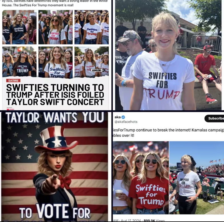 Cựu Tổng thống Trump được ca sĩ Taylor Swift ủng hộ?- Ảnh 1. Cựu Tổng thống Trump được ca sĩ Taylor Swift ủng hộ?- Ảnh 1.