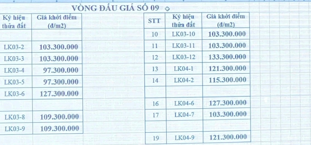 Đấu giá đất huyện Hoài Đức: Bỏng tay với giá trúng 133 triệu đồng/m2 - 1 Đấu giá đất huyện Hoài Đức: Bỏng tay với giá trúng 133 triệu đồng/m2 - 1