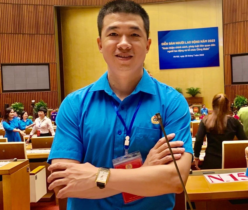 Ông Nguyễn Minh Sơn, Chủ tịch Công đoàn Cty TNHH SWCC SHOWA Việt Nam