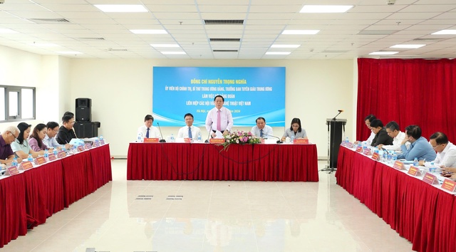 Trưởng Ban Tuyên giáo Trung ương Nguyễn Trọng Nghĩa: Khơi dậy, phát huy mạnh mẽ khát vọng cống hiến, năng lực sáng tạo của văn nghệ sĩ - Ảnh 1. Trưởng Ban Tuyên giáo Trung ương Nguyễn Trọng Nghĩa: Khơi dậy, phát huy mạnh mẽ khát vọng cống hiến, năng lực sáng tạo của văn nghệ sĩ - Ảnh 1.