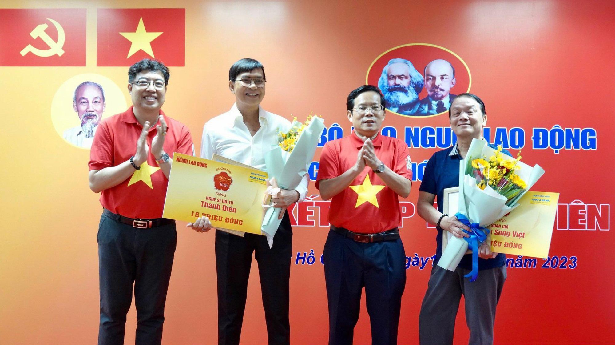 NSƯT Thanh Điền và soạn giả Hoàng Song Việt trải lòng với Mai Vàng tri ân - Ảnh 1. NSƯT Thanh Điền và soạn giả Hoàng Song Việt trải lòng với Mai Vàng tri ân - Ảnh 1.
