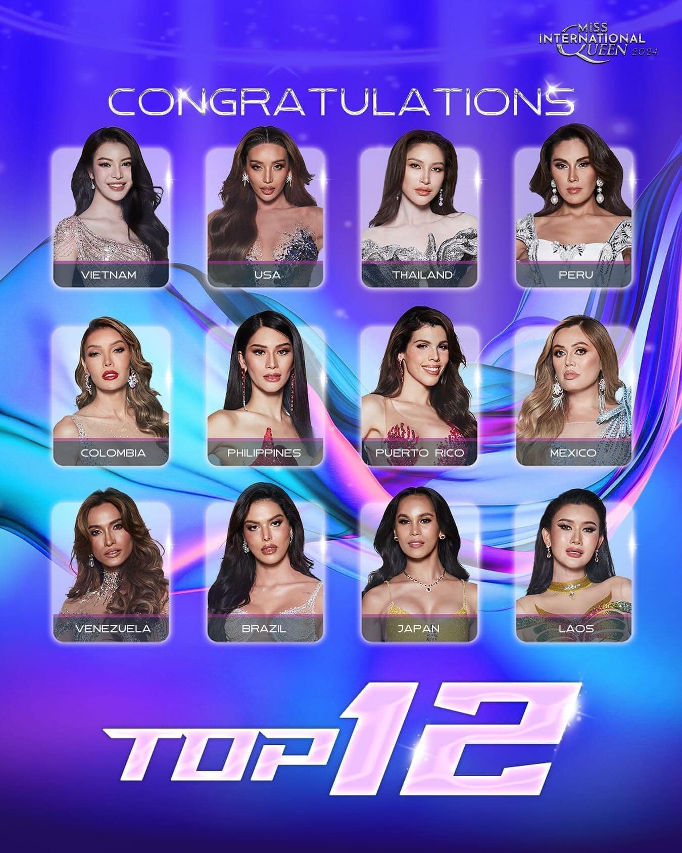 Clip Top 12 trình diễn bikini nóng bỏng tại chung kết Miss International Queen 2024, Tường San nổi bật nhất? - Ảnh 1.
