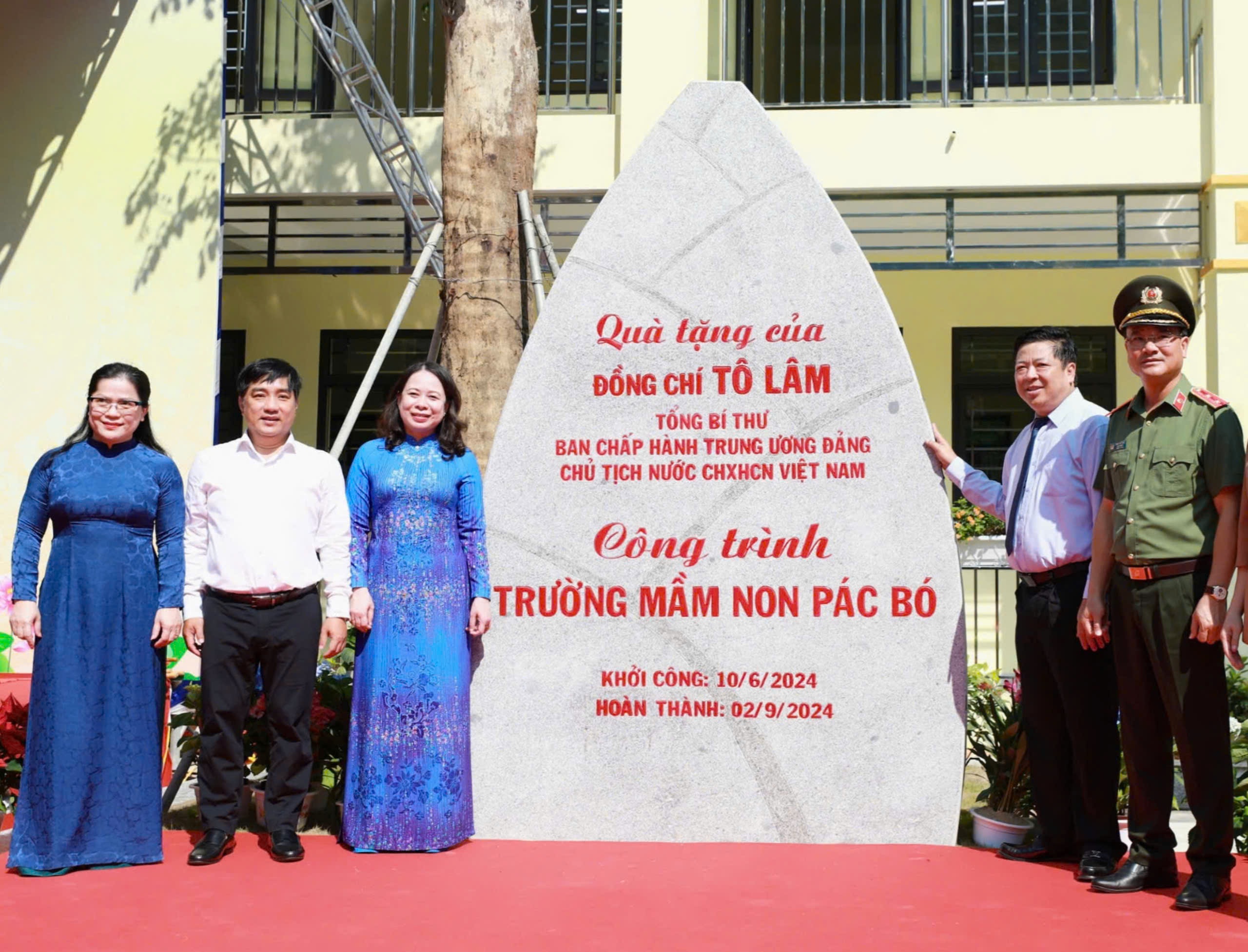 Phó Chủ tịch nước cắt băng khánh thành trường mầm non Pác Bó, Cao Bằng- Ảnh 2. Phó Chủ tịch nước cắt băng khánh thành trường mầm non Pác Bó, Cao Bằng- Ảnh 2.