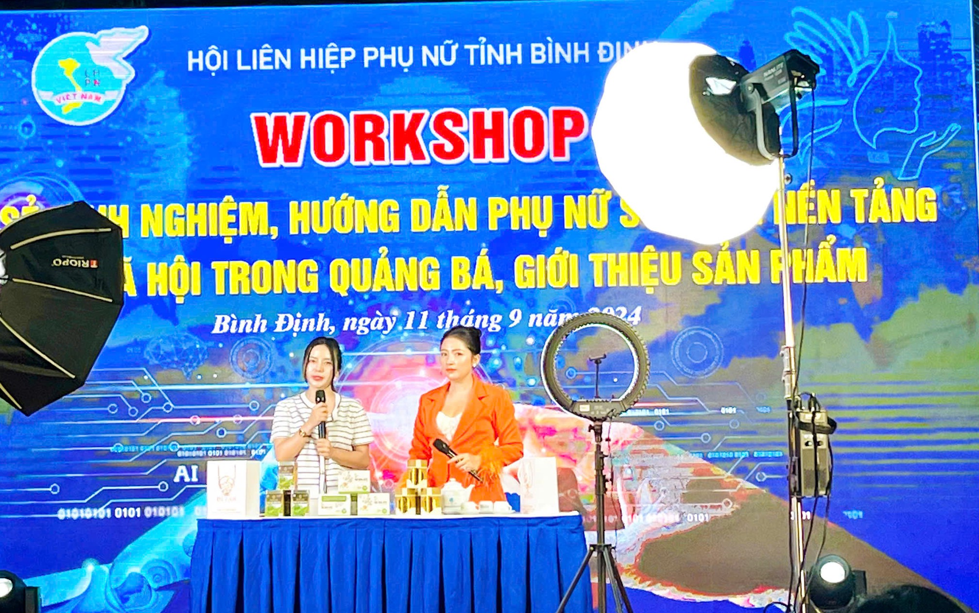 Bình Định: Chia sẻ kinh nghiệm, hướng dẫn 200 phụ nữ quảng bá, giới thiệu sản phẩm trên nền tảng xã hội - Ảnh 2. Bình Định: Chia sẻ kinh nghiệm, hướng dẫn 200 phụ nữ quảng bá, giới thiệu sản phẩm trên nền tảng xã hội - Ảnh 2.