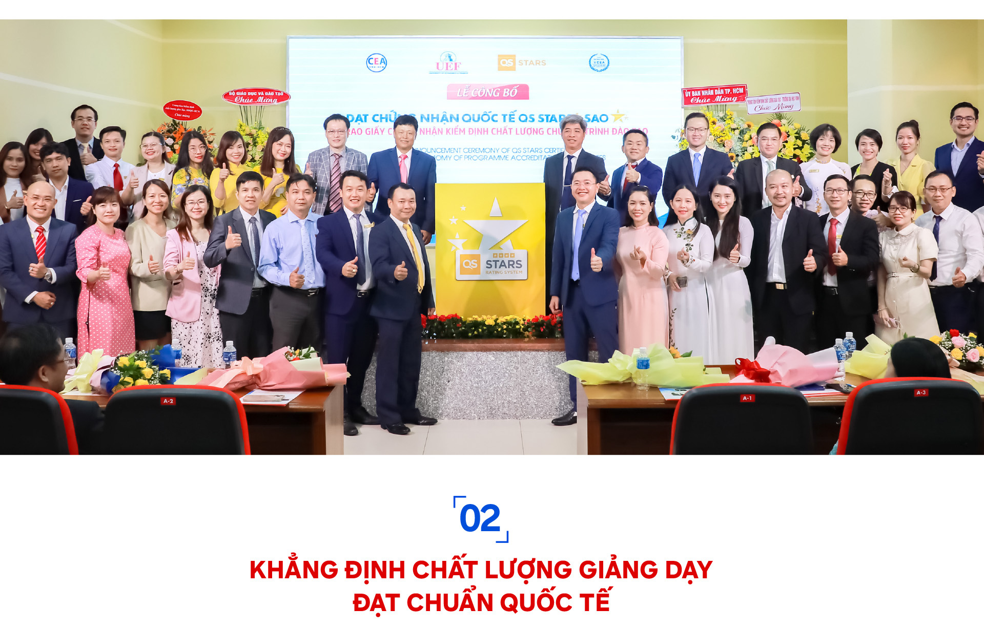 UEF đạt chứng nhận quốc tế QS Stars 4 sao theo bộ tiêu chuẩn mới - Ảnh 3. UEF đạt chứng nhận quốc tế QS Stars 4 sao theo bộ tiêu chuẩn mới - Ảnh 3.
