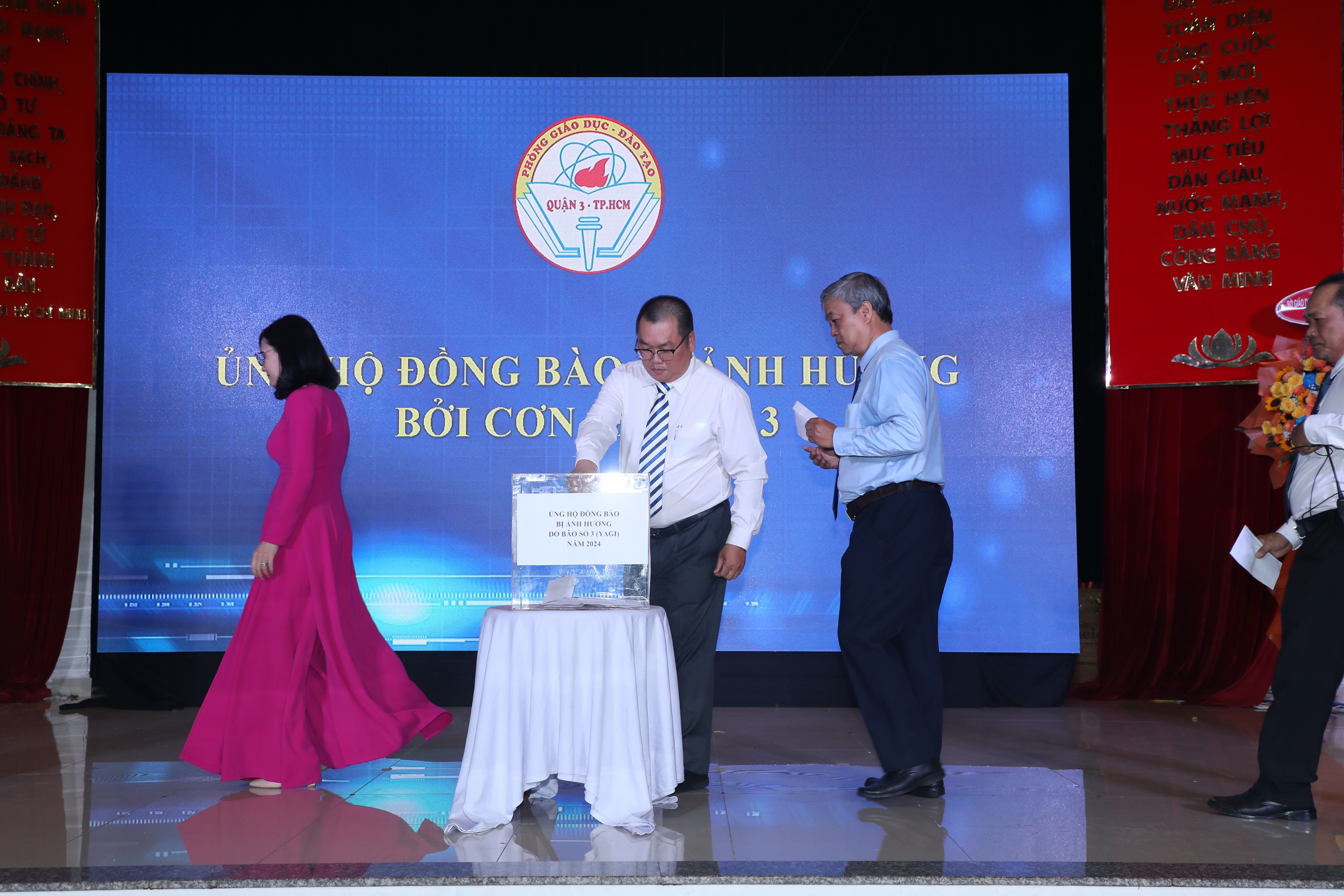 Ngành giáo dục TP.HCM vận động ủng hộ đồng bào bị ảnh hưởng bão Yagi - Ảnh 2. Ngành giáo dục TP.HCM vận động ủng hộ đồng bào bị ảnh hưởng bão Yagi - Ảnh 2.