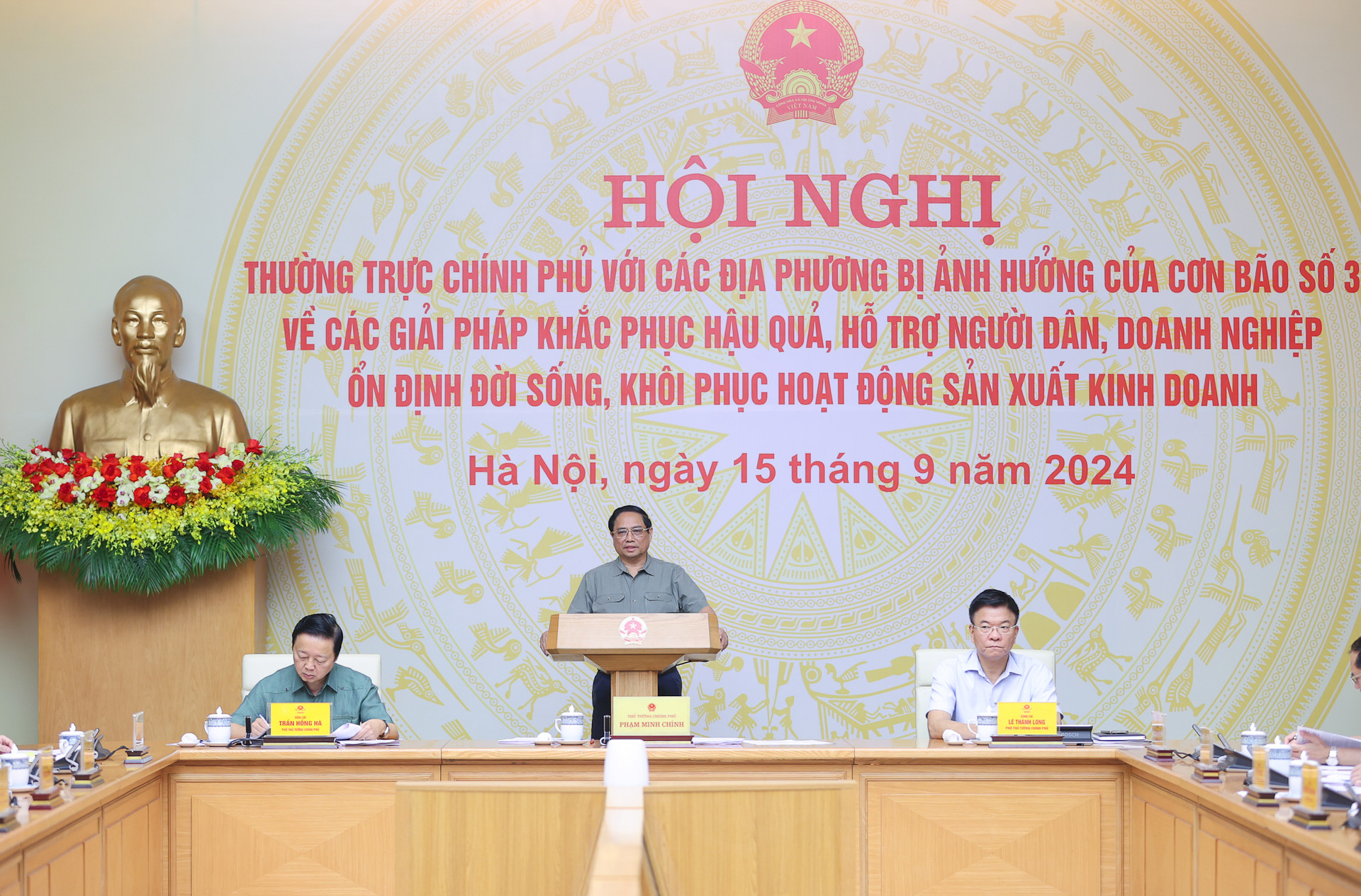 Thủ tướng chủ trì Hội nghị khắc phục hậu quả bão với 4 mục tiêu lớn- Ảnh 1. Thủ tướng chủ trì Hội nghị khắc phục hậu quả bão với 4 mục tiêu lớn- Ảnh 1.