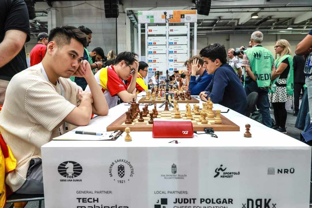 Lê Tuấn Minh tỏa sáng giúp cờ vua Việt Nam cầm hòa Na Uy ở Olympiad- Ảnh 2. Lê Tuấn Minh tỏa sáng giúp cờ vua Việt Nam cầm hòa Na Uy ở Olympiad- Ảnh 2.