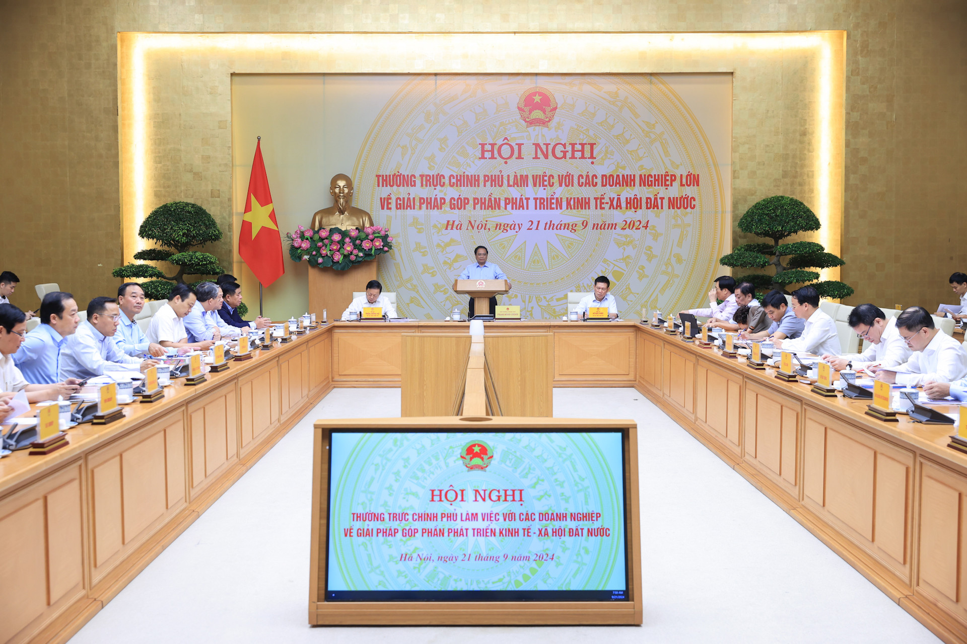 Hội nghị của Thường trực Chính phủ làm việc với các doanh nghiệp lớn- Ảnh 2. Hội nghị của Thường trực Chính phủ làm việc với các doanh nghiệp lớn- Ảnh 2.