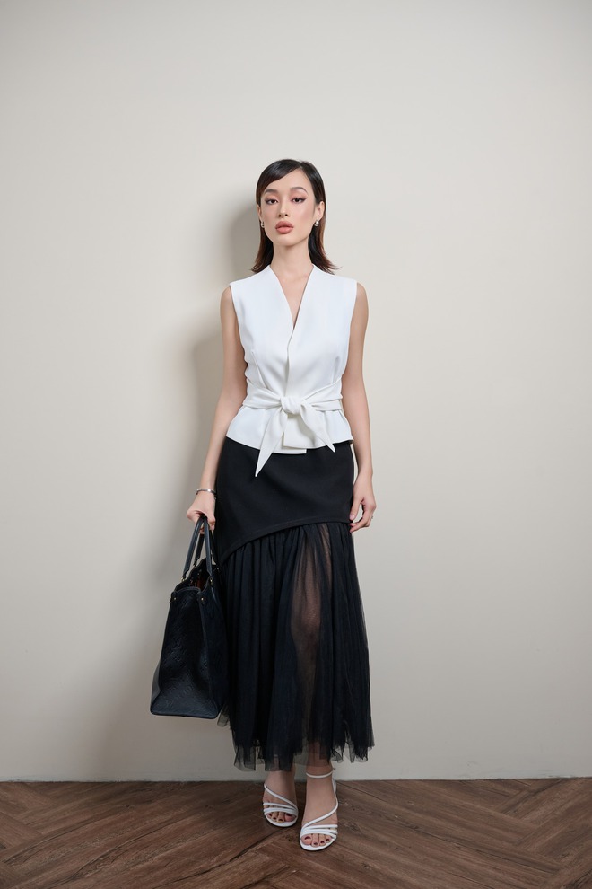 Đi làm đi chơi đều tiện nhờ bản phối từ áo vest, blazer thu đông- Ảnh 8. Đi làm đi chơi đều tiện nhờ bản phối từ áo vest, blazer thu đông- Ảnh 8.