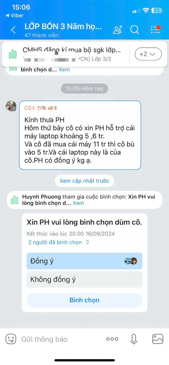 Giáo viên tiểu học 'xin hỗ trợ cái laptop', phụ huynh bức xúc- Ảnh 4. Giáo viên tiểu học 'xin hỗ trợ cái laptop', phụ huynh bức xúc- Ảnh 4.